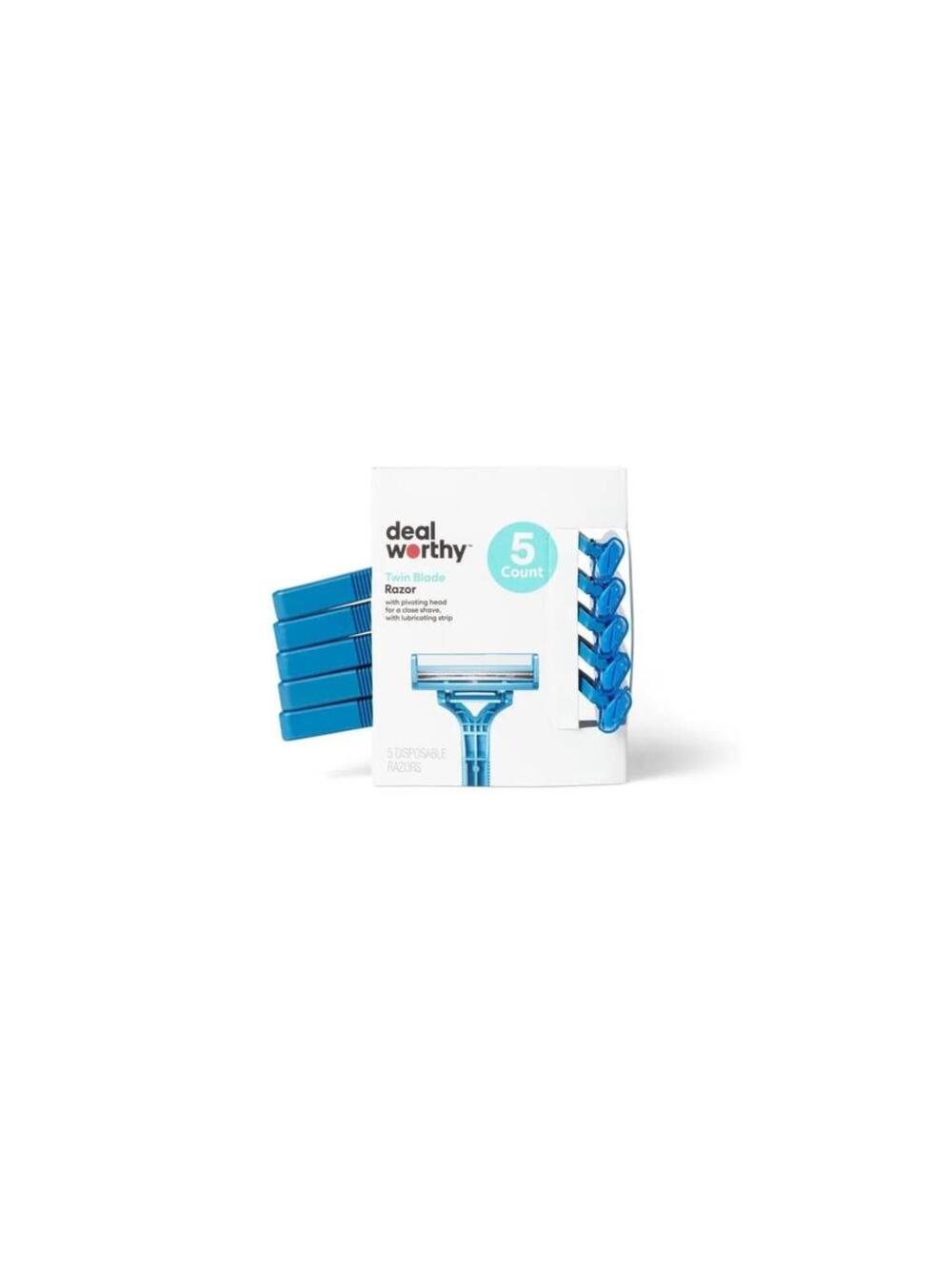 deal worthy Twin Blade Disposable Razor 5 Count
